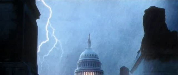 Lightning over the White House